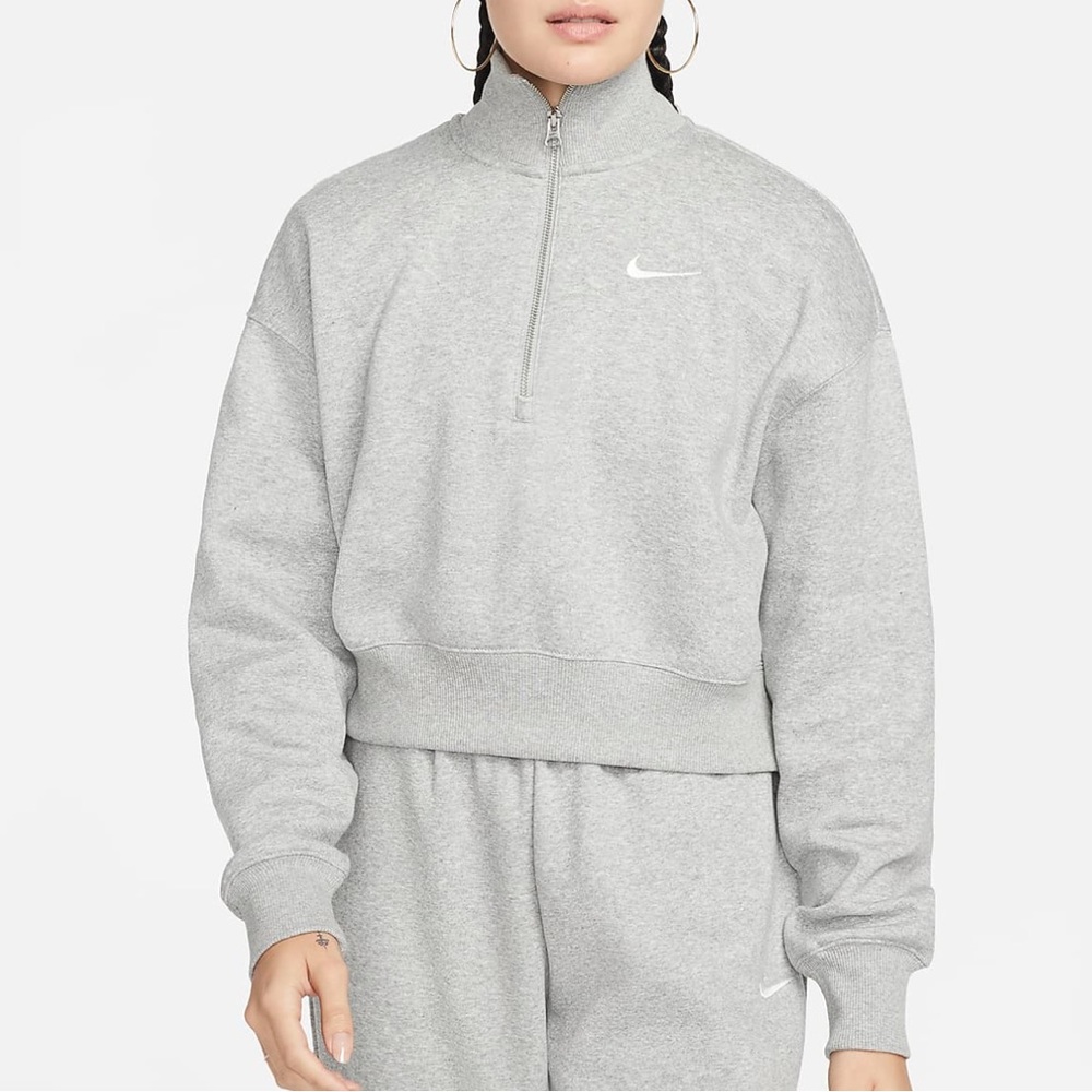 Nike 1/2 Zip Crop Sweater